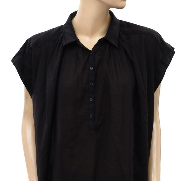 Nili Lotan Normandy Shirt Tunic Top Kimono Formal Cotton Oversized XS NWD 283745 - Picture 6 of 9